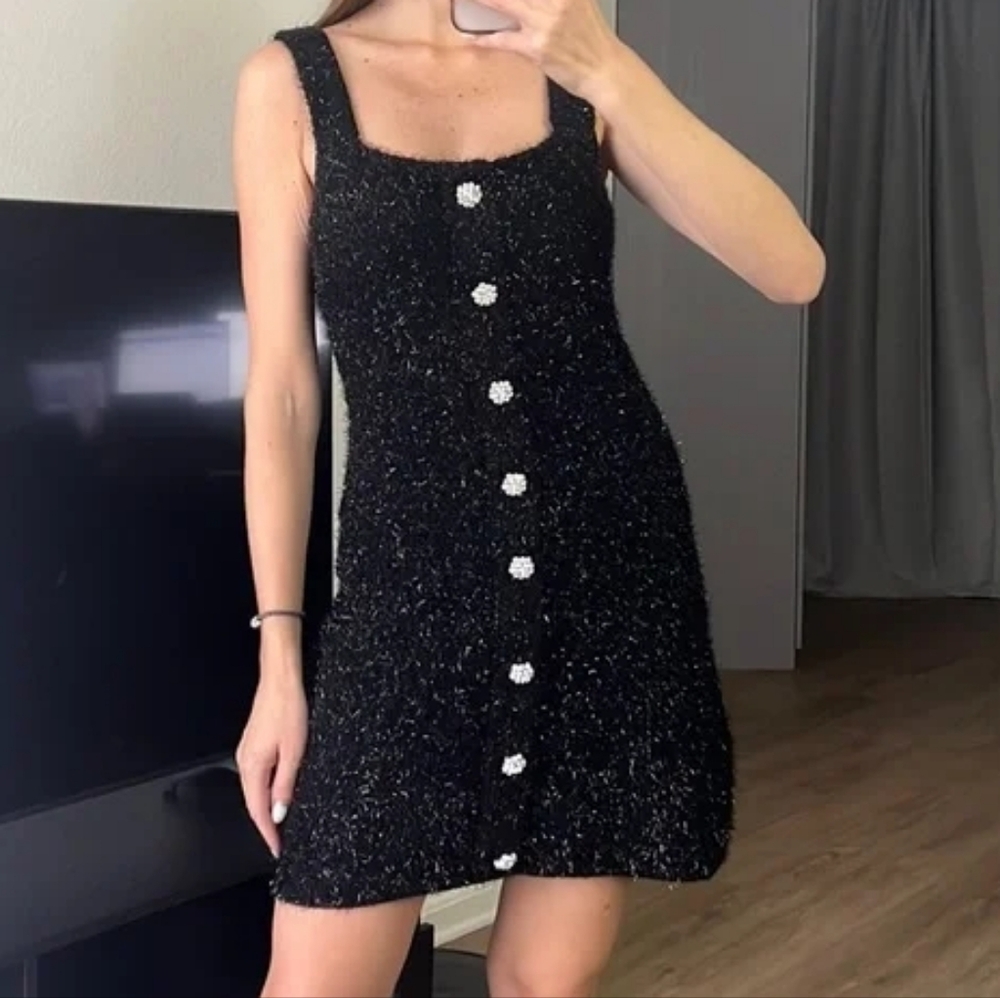 Zara Black Mini Dress Medium